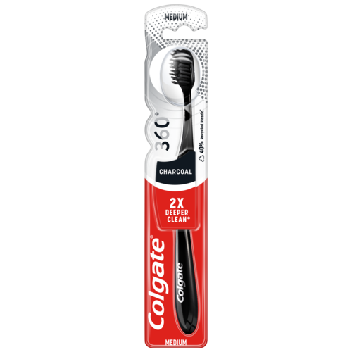 Colgate® 360 Black Medium Tandbørste