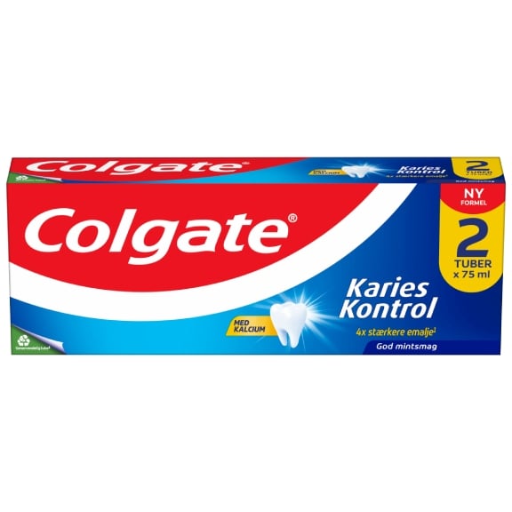 Salme Lille bitte design Colgate® Karies Kontrol tandpasta 2 x 75 ml | Colgate®