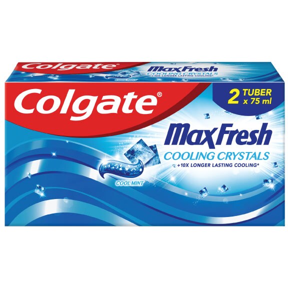 Udfyld Bevis loft Colgate® Max Fresh Cooling Crystals tandpasta 2x75 ml | Colgate®