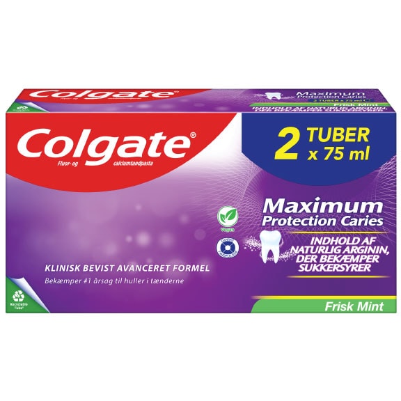 Regelmæssighed spille klaver dome Colgate® Maximum Protection Caries tandpasta 2x75 ml | Colgate®